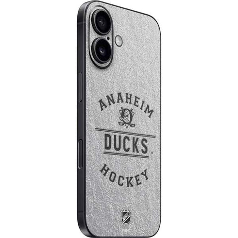 NHL Anaheim Ducks Black Text iPhone 16 Plus Skin